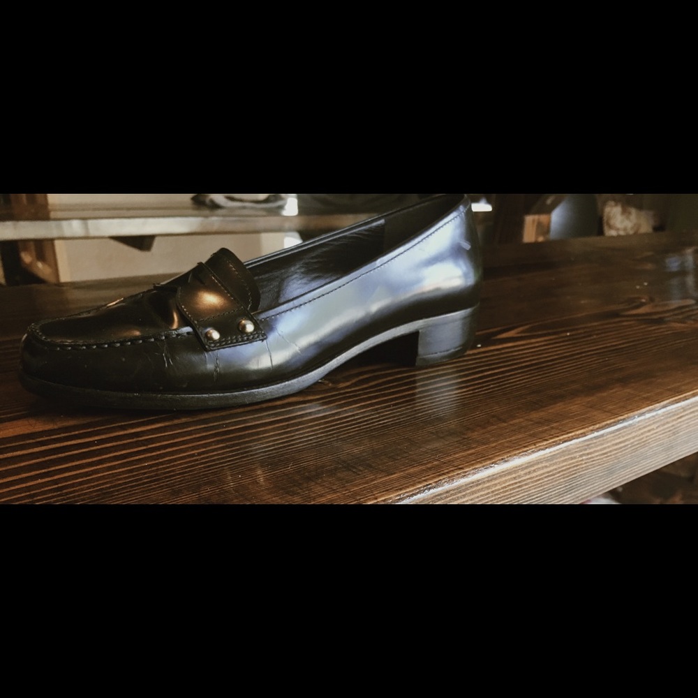 VINTAGE PRADA BLACK MULES